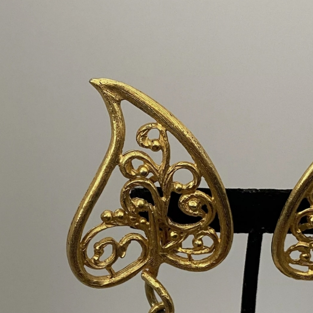 Rare Signed Runway Cadoro Earrings - Picture 3 of 10
